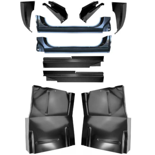 1973 - 1987 Chevrolet Silverado GMC Sierra Inner Outer Rocker Panels Cab Corners Extended Floor Pans and Mount Set 1973 - 1987 Chevrolet Silverado GMC Sierra Inner Outer Rocker Panels Cab Corners Extended Floor Pans and Mount Set