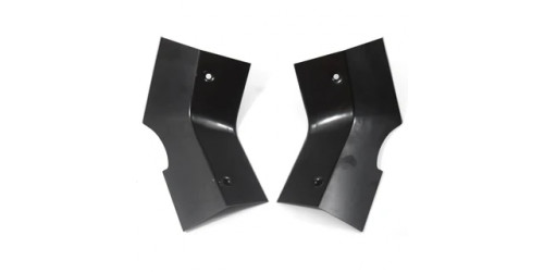 1967-1969 Pontiac Firebird Trans Am Package Tray Corner Trim Brackets Pair